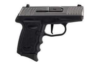 SCCY DVG-1 sub-compact 9mm handgun with stainless slide and black polymer frame